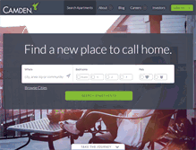Tablet Screenshot of camdenliving.com
